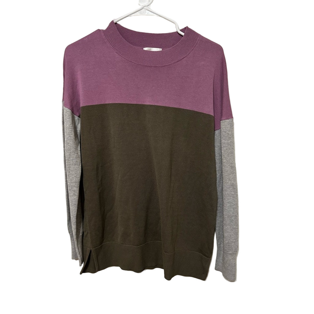 👒Belle by Kim Gravel Colorblock Sweater - size XXS GUC..